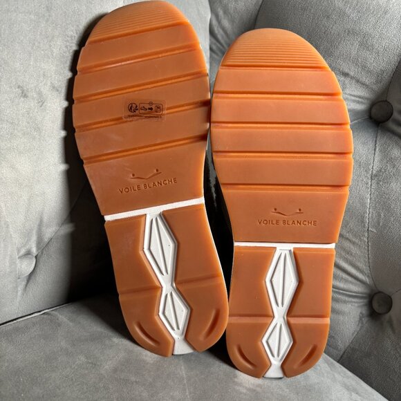 Voile Blanche Beige Sherpa Suede & Metallic Gold Sneakers – Women’s 7.5 - Picture 8 of 8